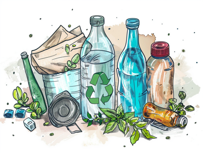 Illustration du recyclage des déchets